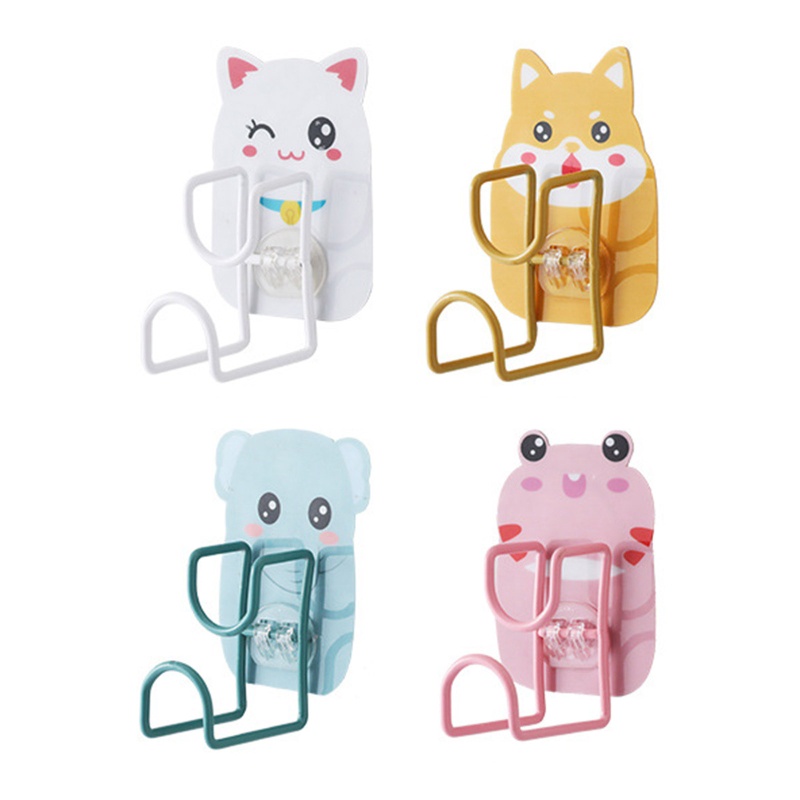 Móc Treo Đồ Gắn Tường Hình Thú Hoạt Hình Dễ Thương Cho Phòng Tắm / Nhà Bếp