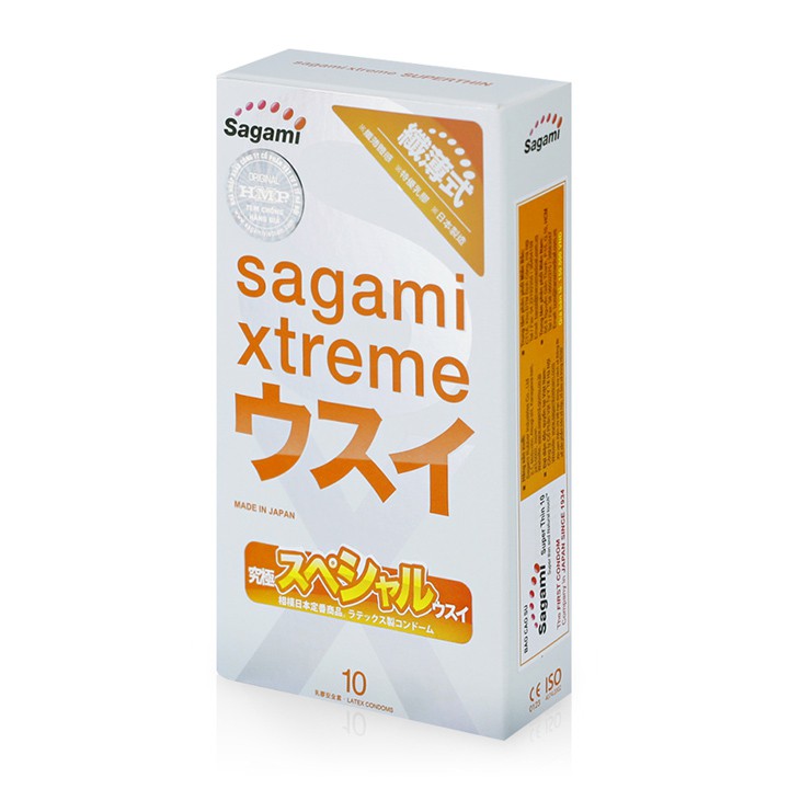 Bao cao su siêu mỏng Sagami Xtreme Superthin hộp 10 chiếc | Shopee Việt Nam