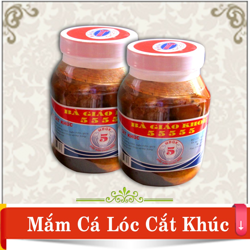 Mắm cá lóc cắt khúc Bà Giáo Khỏe 55555 hũ 500gr - Châu Đốc