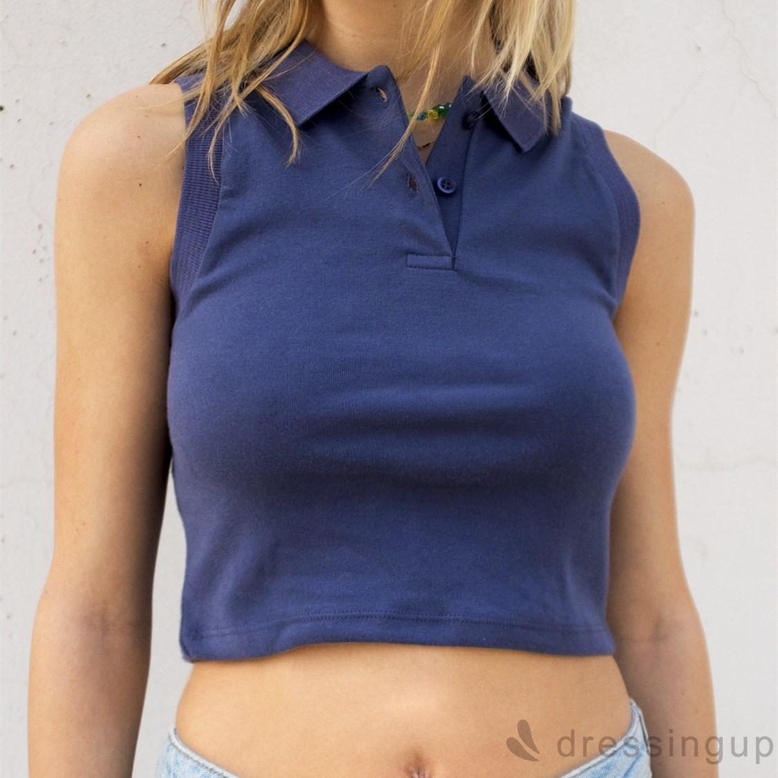 Áo Thời Trang Không Tay Màu Trơn Cá Tính Cho Nữ | BigBuy360 - bigbuy360.vn