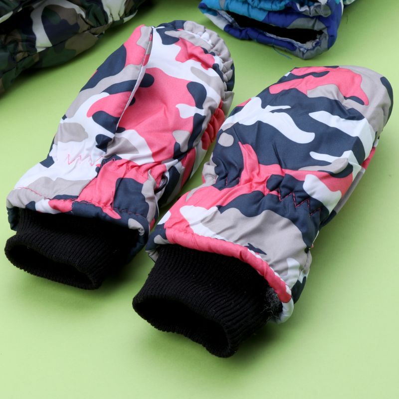 Găng Tay Thể Thao Chống Trượt Chống Gió Chống Nước Giữ Ấm Cho Trẻ Em