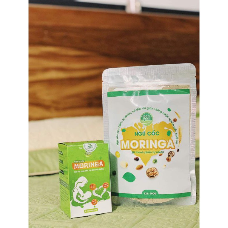 Lợi sữa Moringa, tặng ngũ cốc Moringa chất lượng