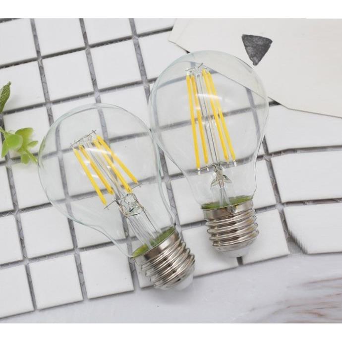 Bộ 8 dây đèn thả cổ điển Vintage bóng led Edison A60 6W