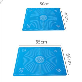 Tấm lót cán bột nhào bột , thảm cán bột làm bánh chống dính silicon 65x45cm 50x40cm