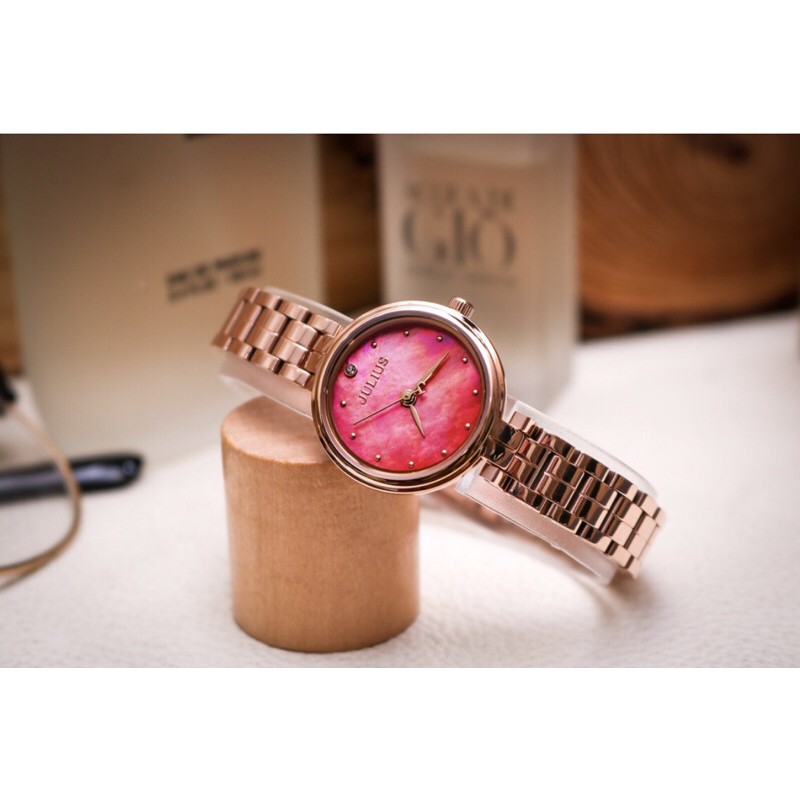 Đồng hồ Julius nữ chính hãng Hàn Quốc JA 1294 Xanh/Đỏ/Tím