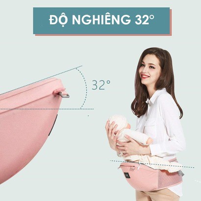 Địu em bé chống gù AAG 6 tư thế ngồi và đeo vai trợ lực cho trẻ sơ sinh, địu cho bé từ 0-36 tháng