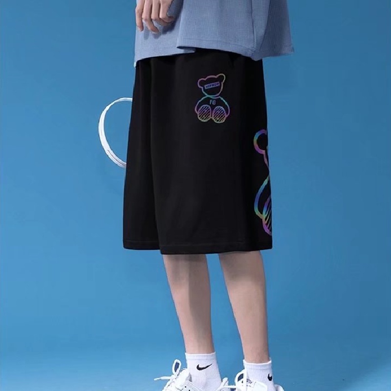 Quần Short Thể Thao Nam In Hình Gấu Hoạt Hình size M-8XL