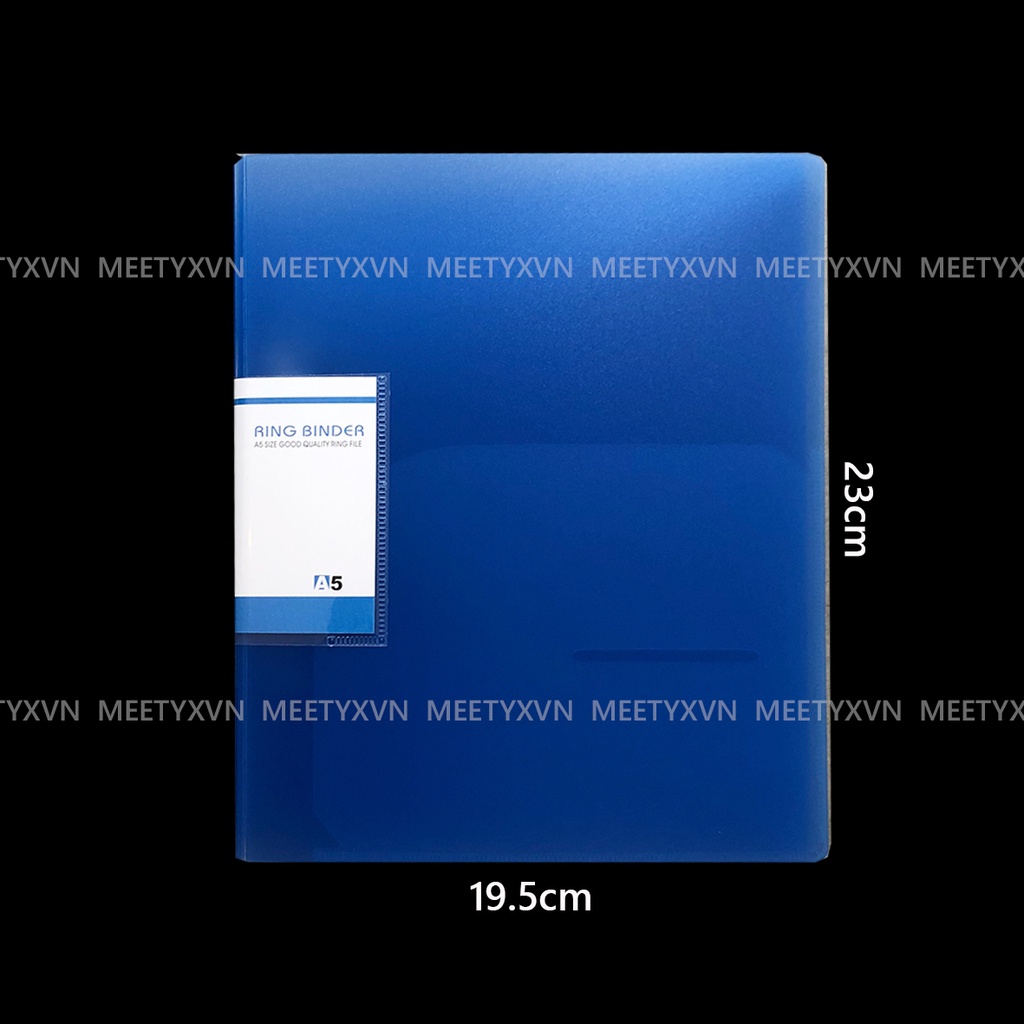 Bìa Binder Huijin A5 2 còng dùng cho sheet Meet A5 2 lỗ