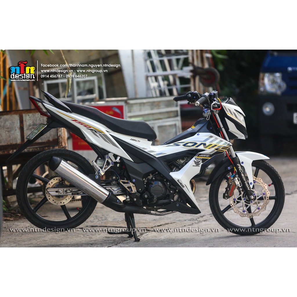 Tem rời Sonic trắng xám vàng