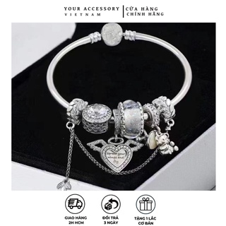 Vòng charm mạ bạc s925 kiểu pandora cao cấp ya80