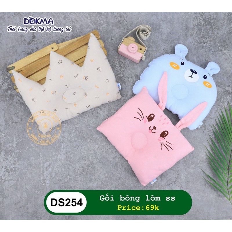 Gối bông lõm sơ sinh Dokma DS254