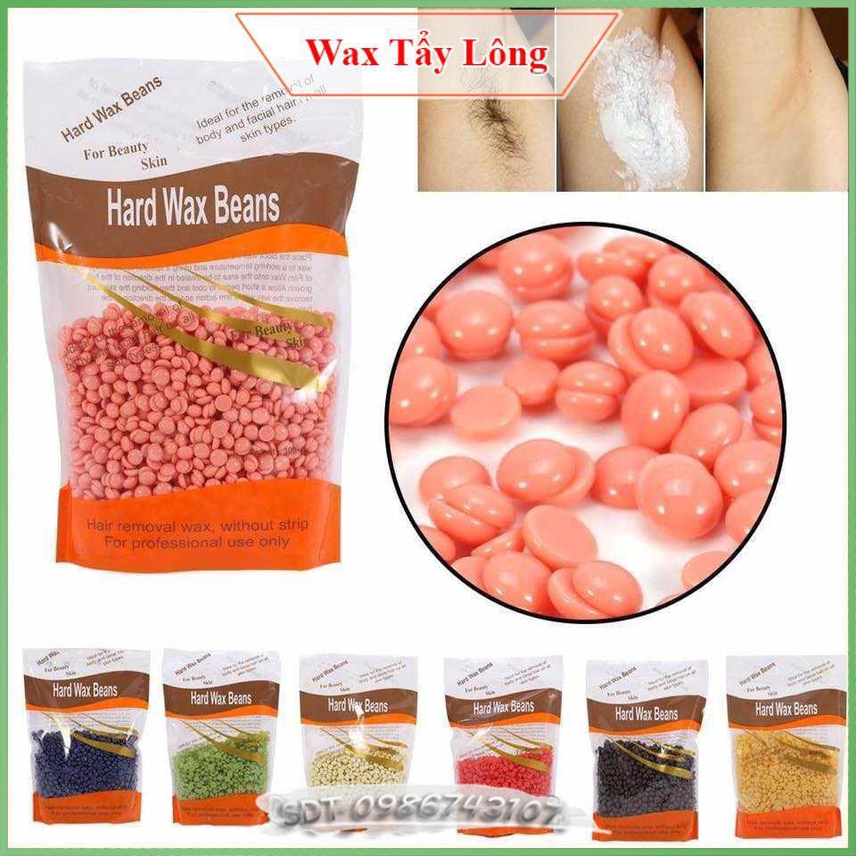 (Free que gỗ) Sáp wax lông nóng dạng hạt đậu Viên Hard Wax Beans 100g SV