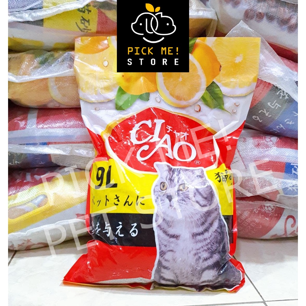 Cát Vệ Sinh Cho Mèo - Cát Nhật CIAO 9L - Mikat Mi Kat (Ciao Cũ) Siêu khử mùi, vón cục