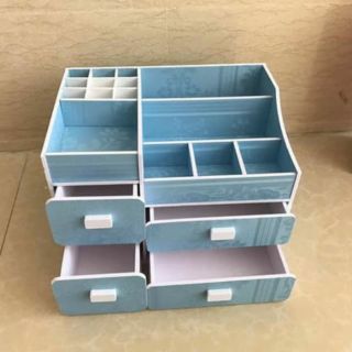 Kệ mĩ phẩm loại 4 hộc màu xanh ngọc