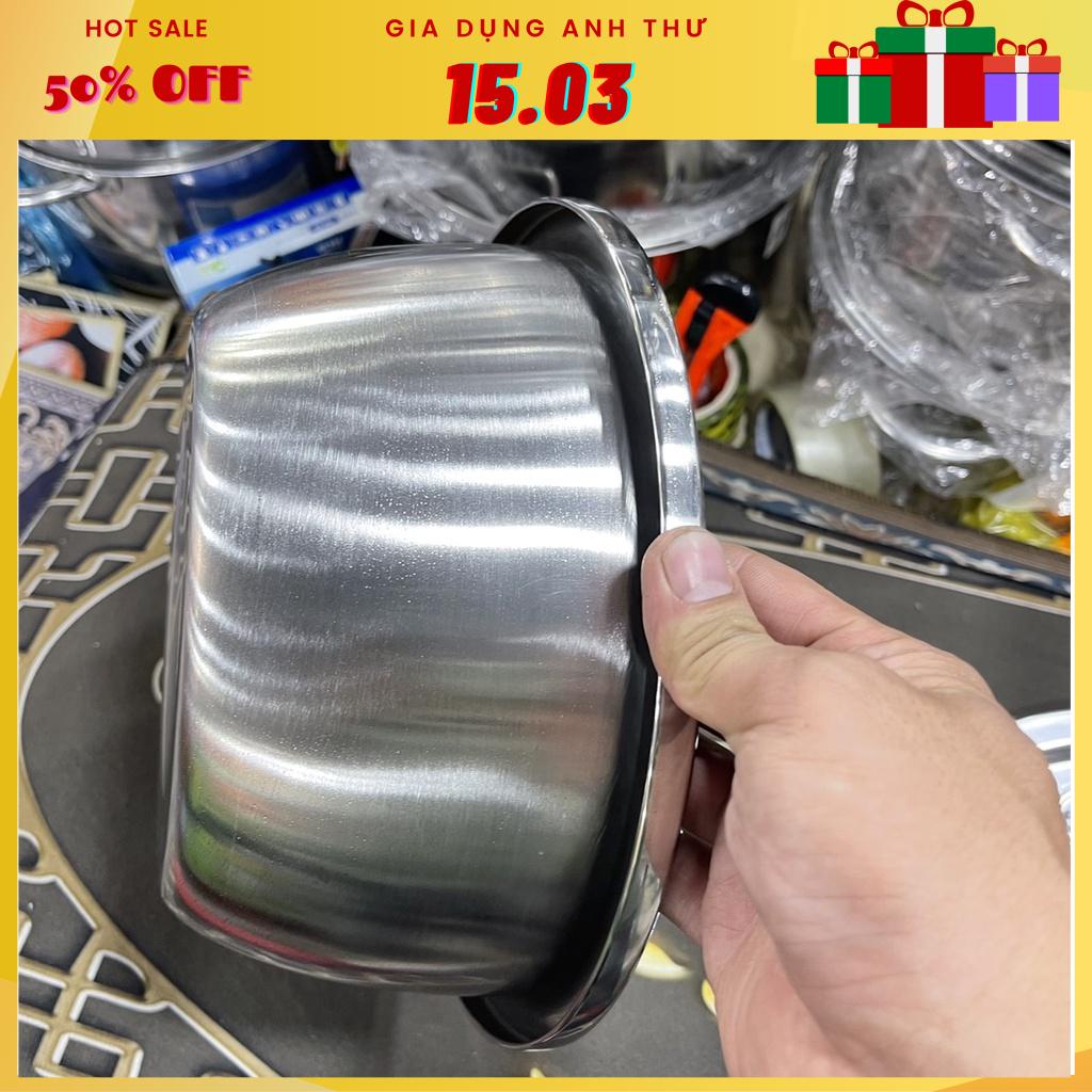 [Rẻ vô địch] Bộ Thau Inox Kích Thước 26cm Và Bàn Bào Đa Năng Inox Đa Dụng