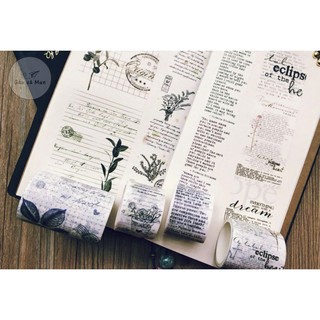 【A2】 WASHI TAPE ENGLISH MOTTO, LOVE LETTERS