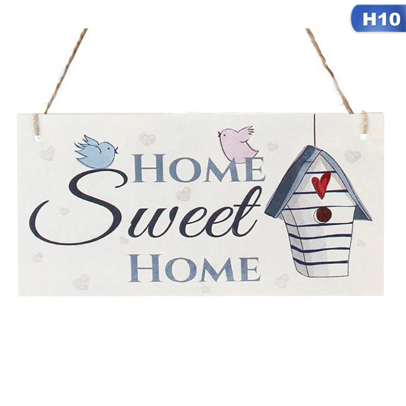 1 Bảng Gỗ Treo Trang Trí In Chữ Welcome Home 20x10cm Dùng Làm Quà Tặng Giáng Sinh Cho Nữ