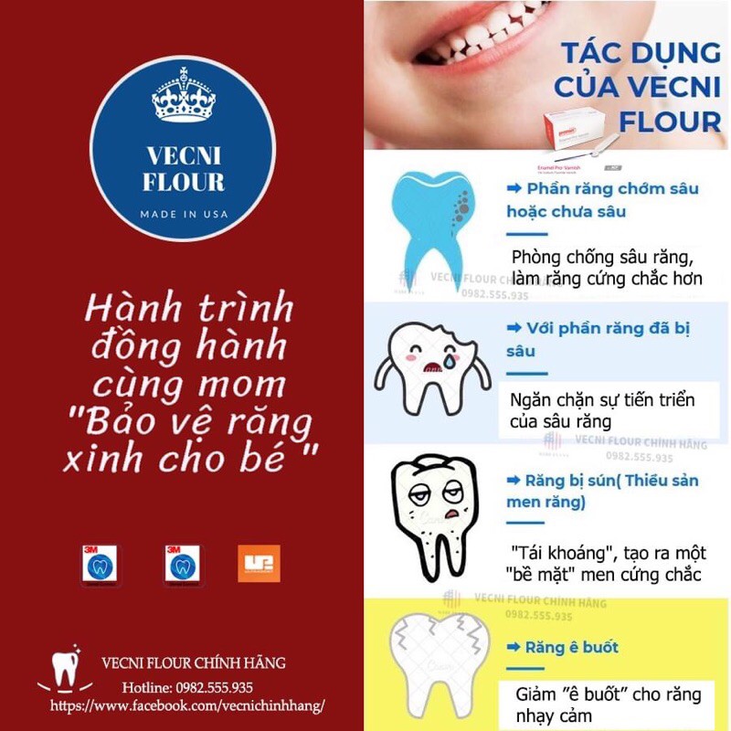 VECNI FLOUR  phòng ngừa sâu sún răng cho bé