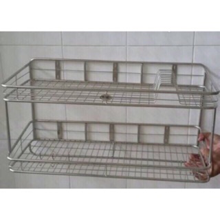 Kệ treo chén dĩa 2 tầng 30-60cm
