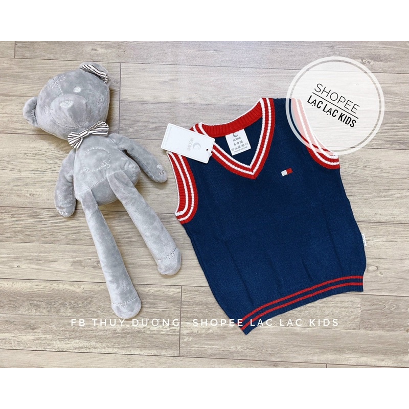 MOON -Áo gile len chui đầu cho bé trai