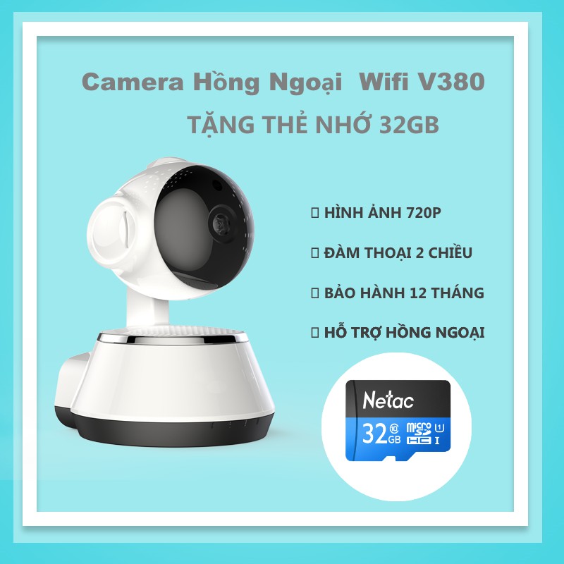 Camera quan sát IP V380 tặng kèm thẻ nhớ 32GB | BigBuy360 - bigbuy360.vn