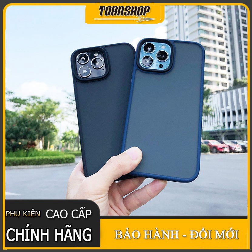 Ốp lưng iPhone 13 Chống vân tay chất liệu cao cấp viền màu 13 , 13 Pro , 13 Pro max
