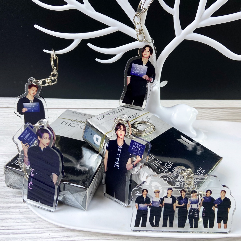 1 Móc Khóa Hình Các Thành Viên Nhóm Nhạc BTS