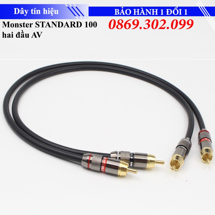 Dây tín hiệu Monster STANDARD 100 hai đầu AV - Hàng Chính Hãng
