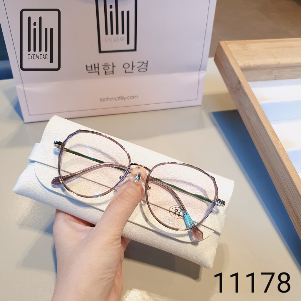 Gọng Kính Cận Kim Loại GK11178 - Gọng Kính Mắt Thời Trang