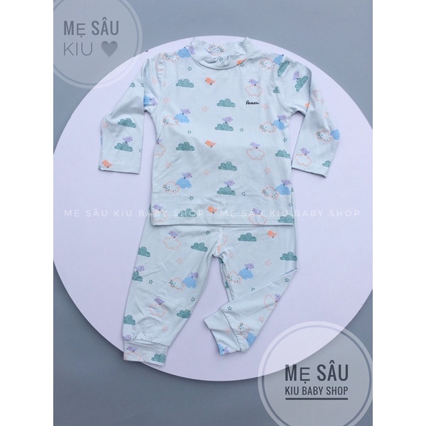 Bộ cổ 3p sợi tre Avaler vải sợi tre cho bé trai bé gái