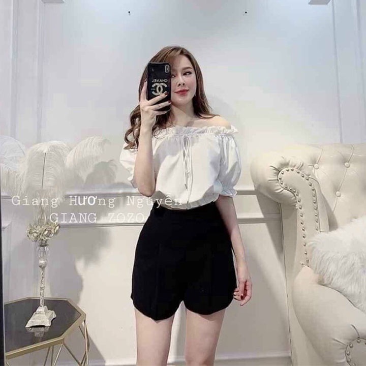 Quần short nữ Ladya khóa giọt lệ chất vải tuyết mưa cao cấp M305