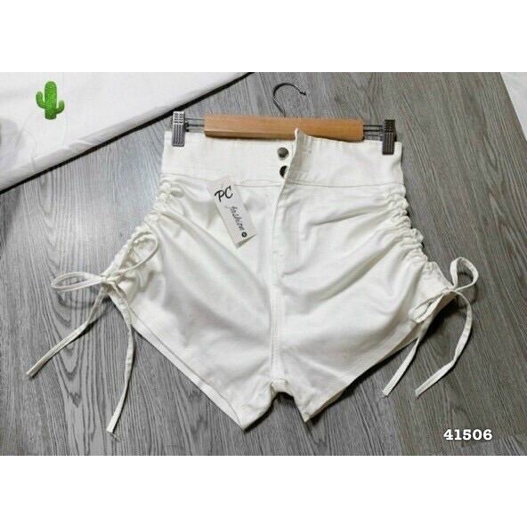 QUẦN SORT KAKI JEAN NỮ RÚT DÂY HÓT . Chất co giãn mềm mịn 40-55kg