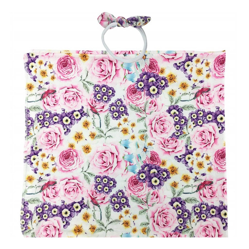 Túi Ngủ Kèm Khăn Quấn Và Băng Đô In Hoa Xinh Xắn Cho Bé Sơ Sinh