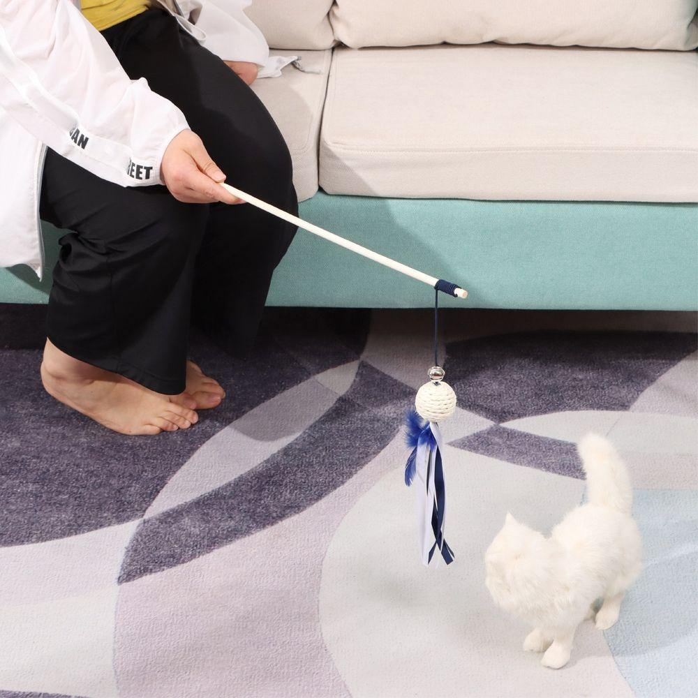 Chuột Giả Bằng Vải Lanh Dệt Kim Tự Nhiên Tương Tác Với Mèo Cưng