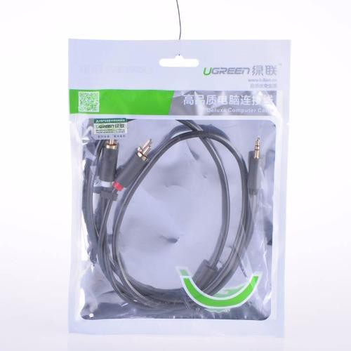 Dây chuyển đổi 3.5mm ra 2RCA (HOA SEN) dài từ 1-10m UGREEN AV102