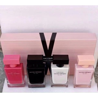 Set bộ nước hoa narciso mini 4 chai - 30ml/chai