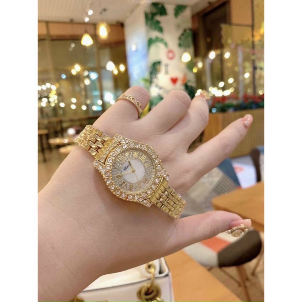 Đồng hồ nữ CHOPAR dây hợp kim ko rỉ sang trọng phong cách mới hợp thời trang, chống nước, bảo hành 12 tháng
