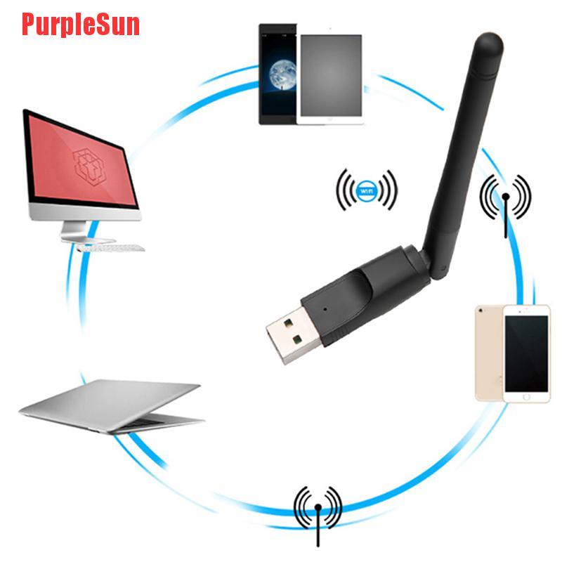 Bộ Chuyển Đổi Thẻ Mạng Wifi Không Dây Mt7601 150mbps Usb 2.0 Có Ăng Ten Xoay Được
