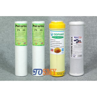 Bộ sản phẩm 4 lõi lọc 1,2,3 10inch