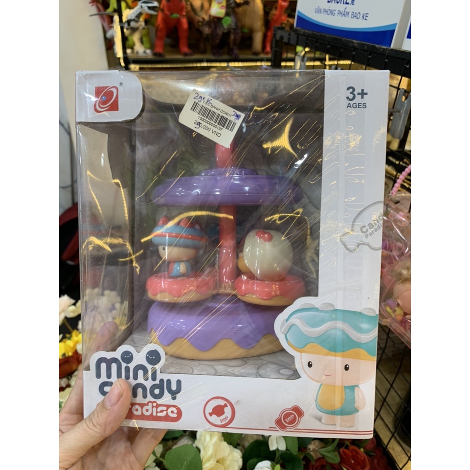 Bộ đồ chơi vòng xoay tiệc bánh Donut cho bé