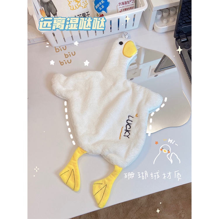 Khăn Lau Tay Treo Nhà Bếp Hình Vịt Dễ Thương