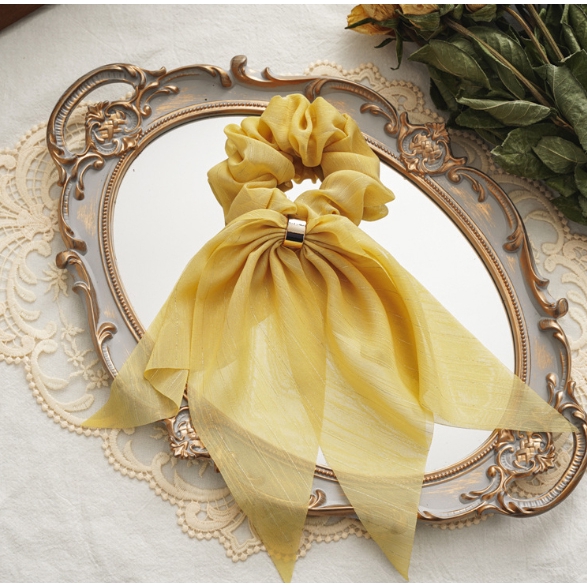 Dây buộc tóc lụa mềm vintage Scrunchies cao cấp loại 1 HD53