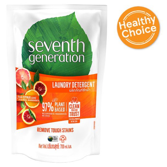 Nước giặt gốc thực vật Seventh Generation Fresh Citrus 2L (Chai)