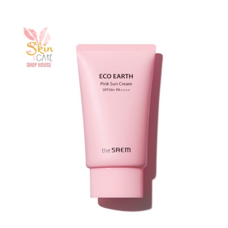 Kem Chống Nắng THE SAEM ECO EARTH POWER PINK SUN CREAM (SPF 50+/PA)+++