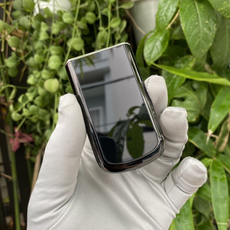 Miếng da Nokia 8800 Art đen bằng kính tráng sapphire đen