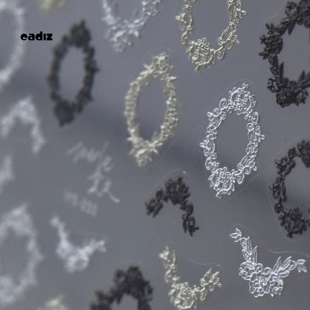 Miếng Dán Trang Trí Móng Tay Hình Hoa Xinh Xắn