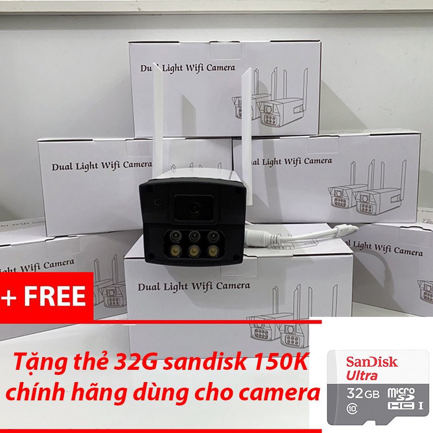 Camera wifi ngoài trời yoosee full HD 1080p model 216S tặng kèm thẻ nhớ 32G mới