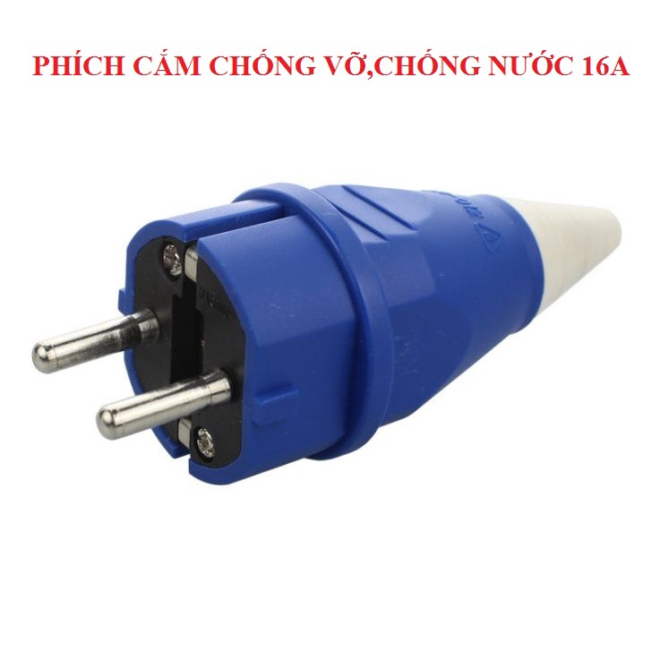 phích cắm 2 chân đúc chống nước,chống vỡ siêu bền