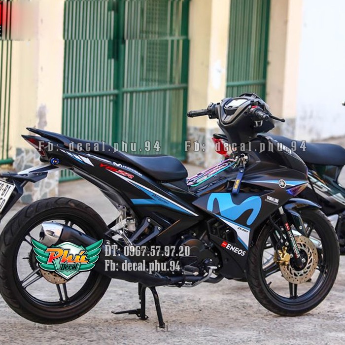 Tem rời Exciter 150 Movistar đen xanh (V)