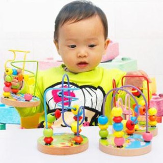 Đồ chơi luồn hạt gỗ